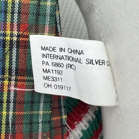 Vintage 1997 Set Of 3 Cotton Snowman Shelf Sitters Holiday Plaid Scarves 13"-16" - Picture 10 of 14